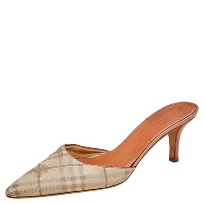 burberry pointy-toe mules plaid|Women's Burberry Mules .